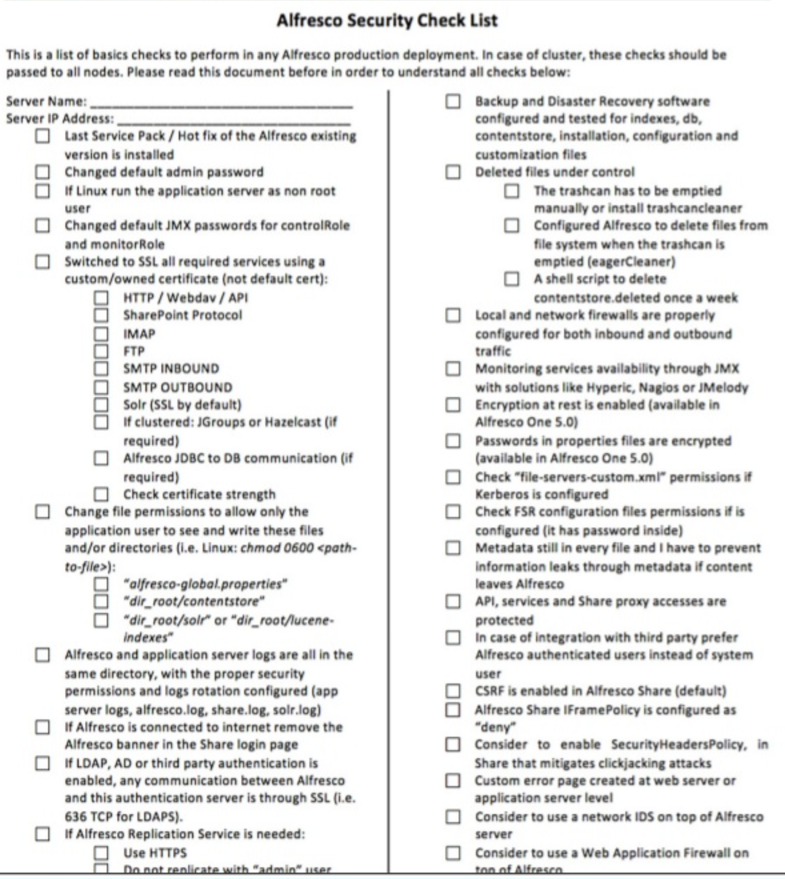 acs-security-checklist