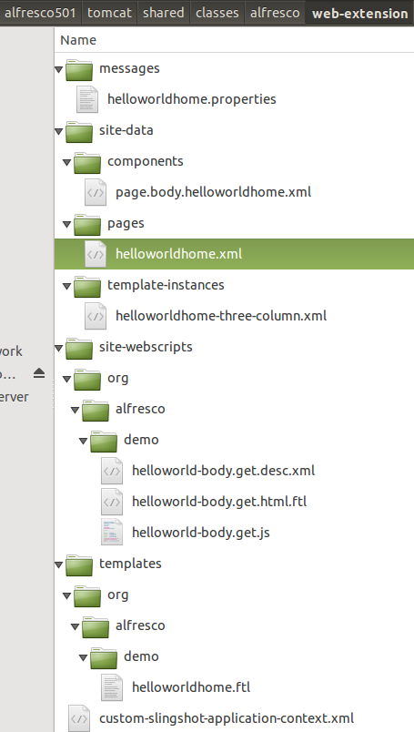 dev-extensions-share-surf-page-helloworld-involvedfiles