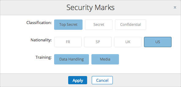 Set security clearance