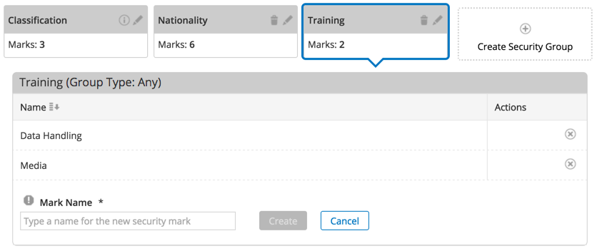 Create security groups