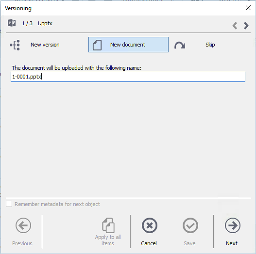 Outlook version detection - new document